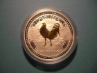 Lunar 1, Hahn 2005 Silber gilded, vergoldet, 1 Oz Perth Mint Lunar 1, Hahn 2005 Silber gilded, vergoldet, 1 Oz Perth Mint